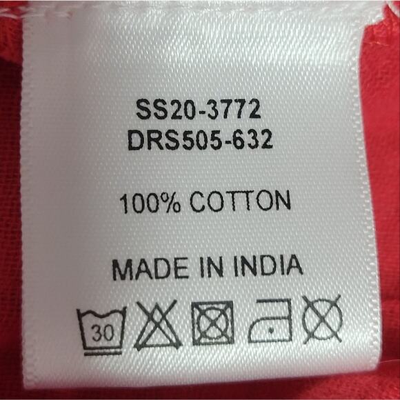 NWT Hush One Shoulder Dress Cotton Red UK 10 = US 6 - Picture 7 of 9